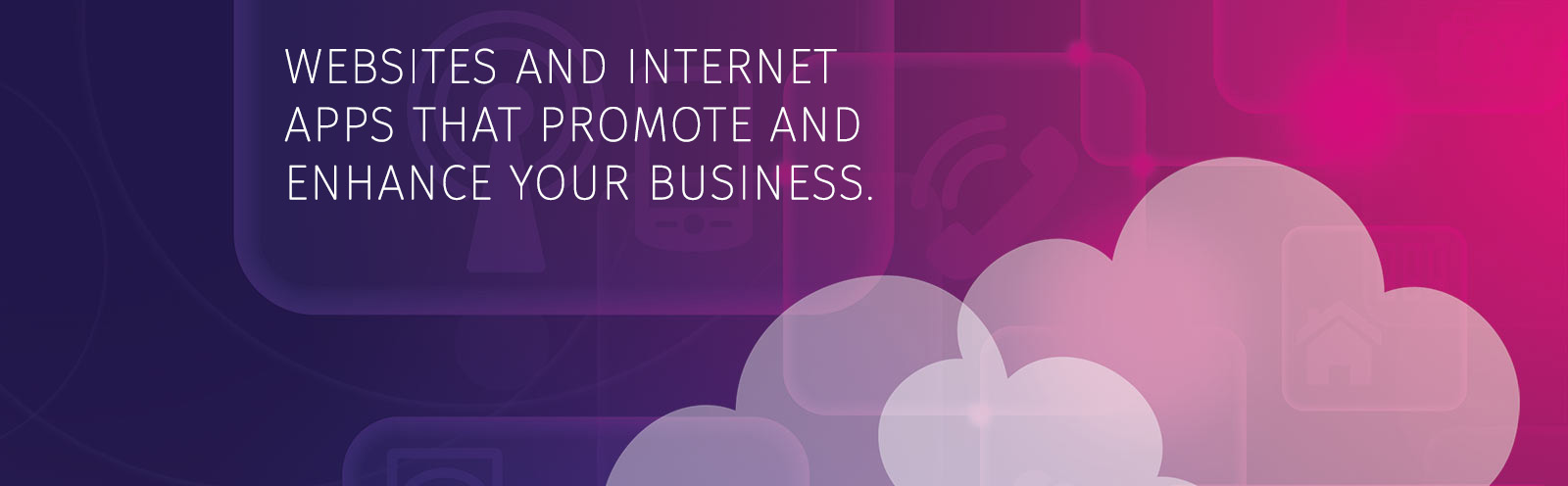 Website and Application promotion on tech banner